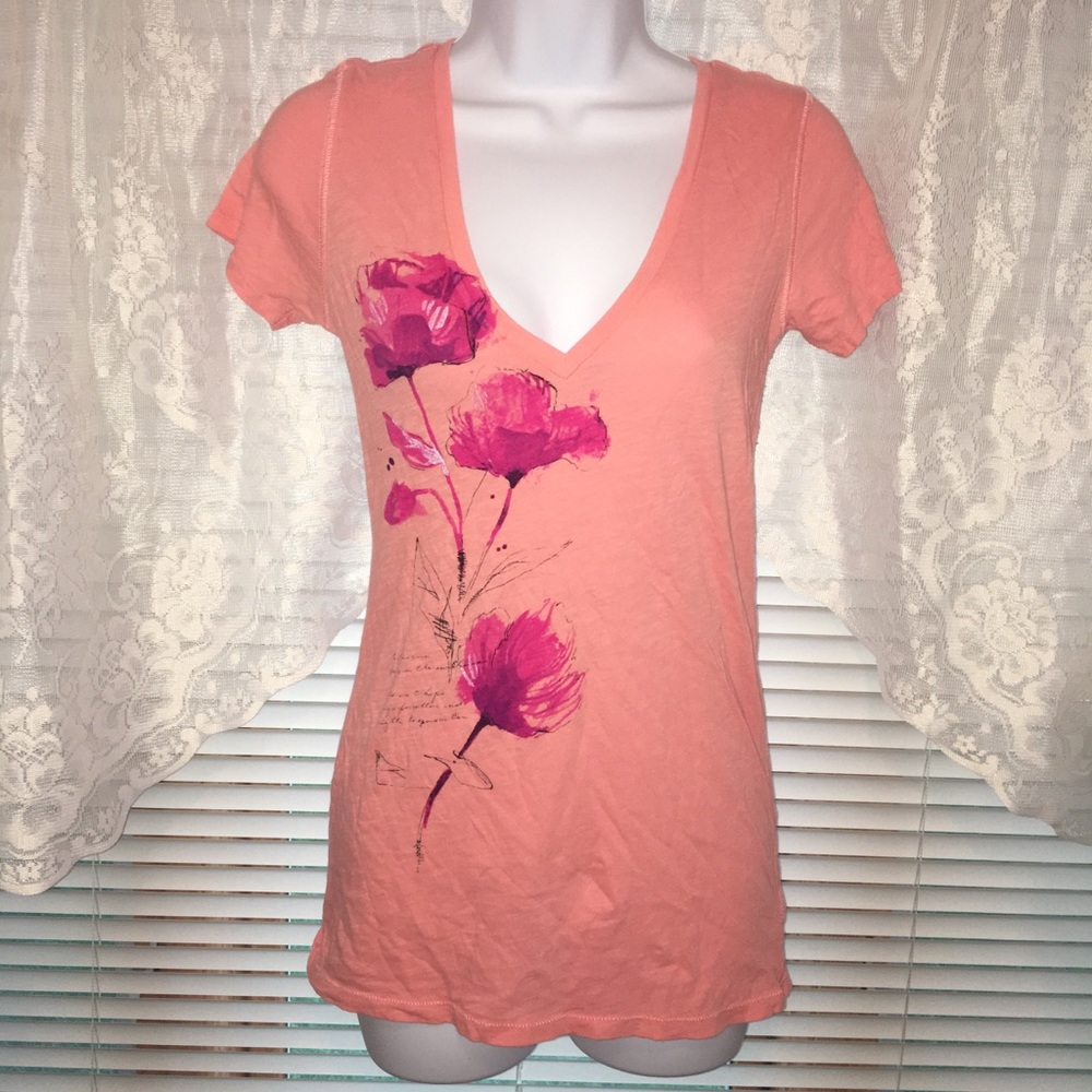 Aerie V-Neck Floral Top